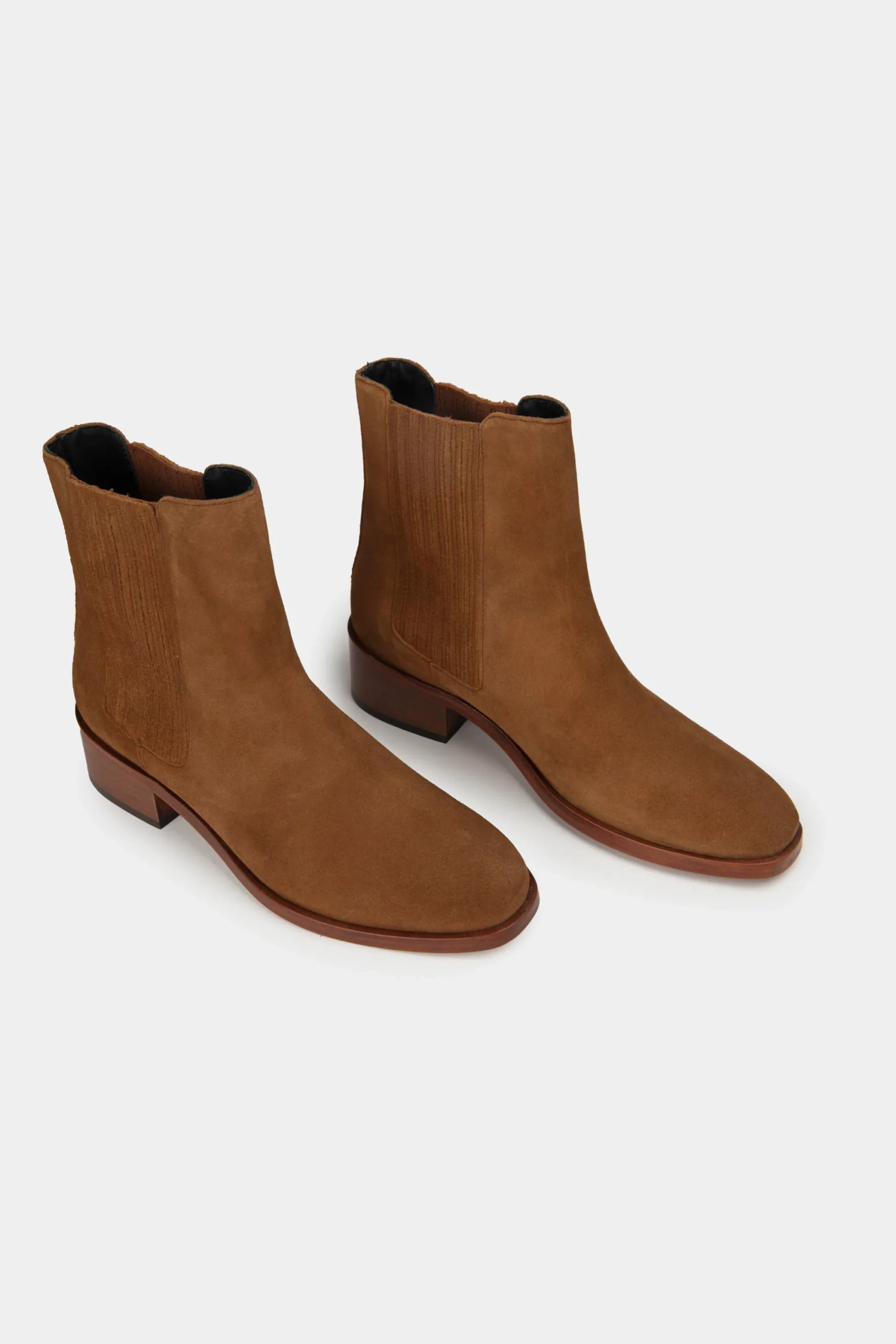 ANAKI CLAUDE Bottines Veau Velours Ambre – Image 2